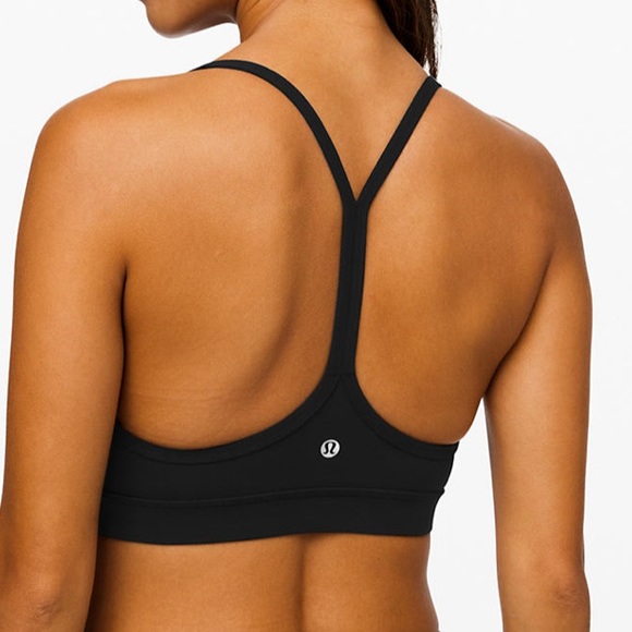 SOLD!! Black Lululemon Flow Y Sportsbra - Picture 2 of 6